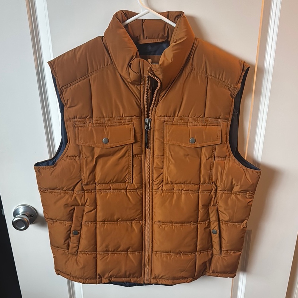 Men's Goodfellow Brown Puffer Vest